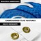 G128 - 6 Feet Tangle Free Spinning Flagpole (White) US Army Double Sided Brass Grommets Embroidered 3x5 ft (Flag Included) Aluminum Flag Pole